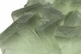 Cubic Green Fluorite (Dodecahedral Edges) Crystal Cluster - China #351329-1